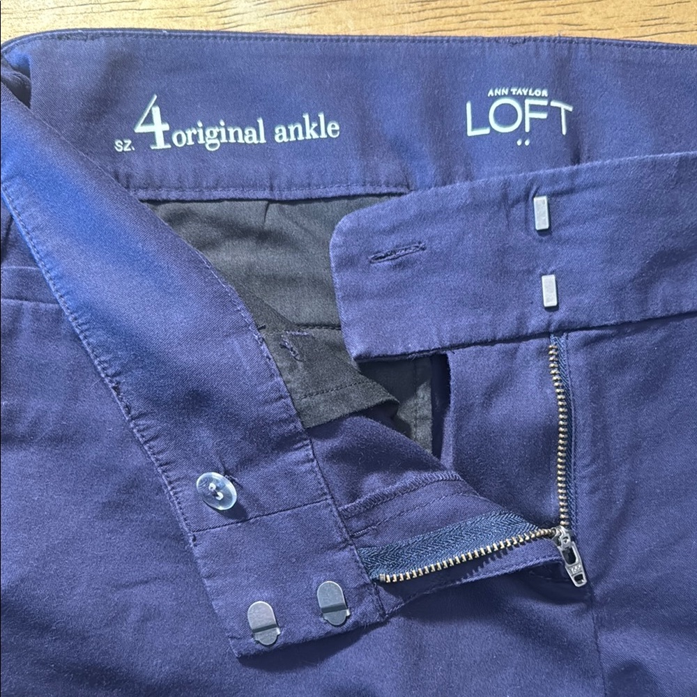 Ann Taylor LOFT Navy Ankle Pants
